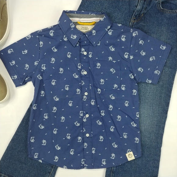 Free Planet Other - 4T Boys Button Down Top